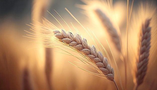 Колосья пшеницы Генеративный ИИ