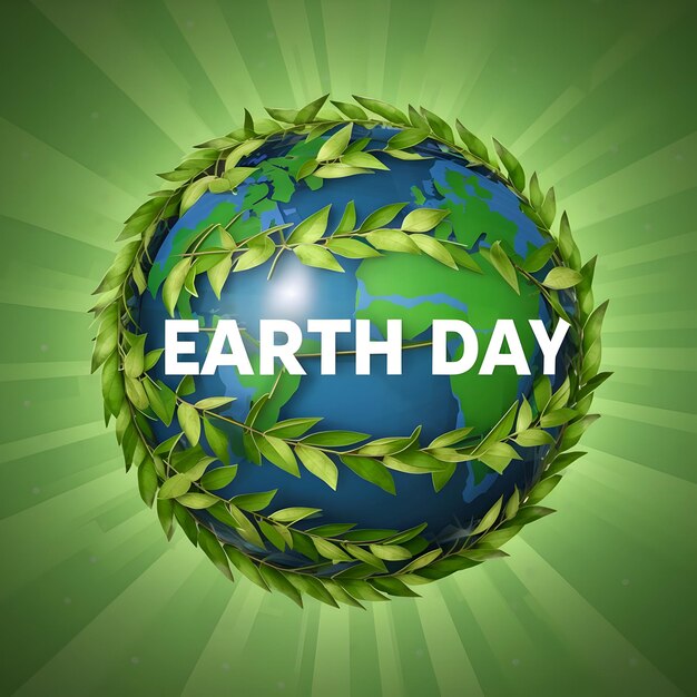 earth day ai generated stock photo