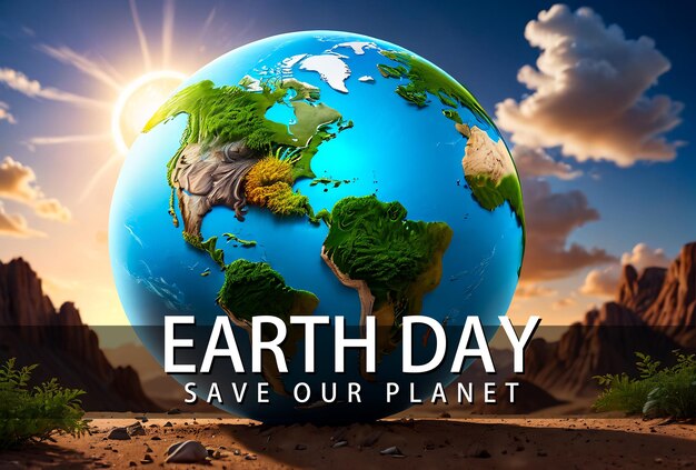 earth day background save our planet