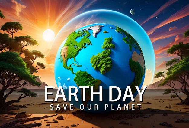 earth day background save our planet