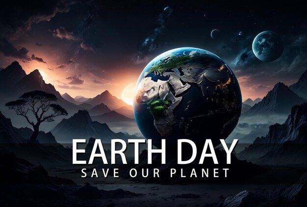 earth day background save our planet