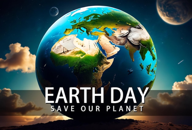 earth day background save our planet