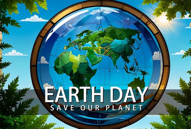 earth day background save our planet