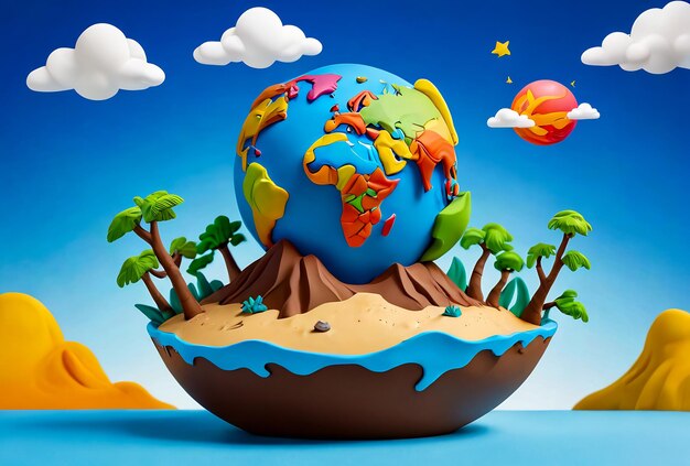 지구의 날 배경: 지구를 구하라