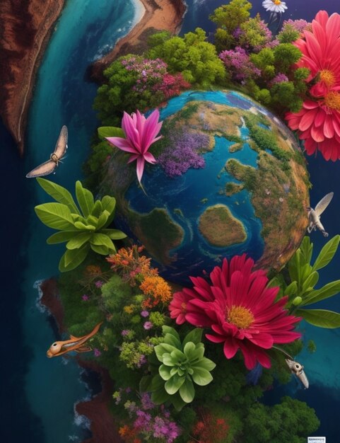 Photo earth day background