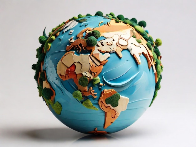 День Земли Эко-дружественная концепция Векторная иллюстрация Концепция Дня Земли Всемирный день окружающей среды Фон Спасйте Землю Счастливый День Земли Плакат или Баннер Фон