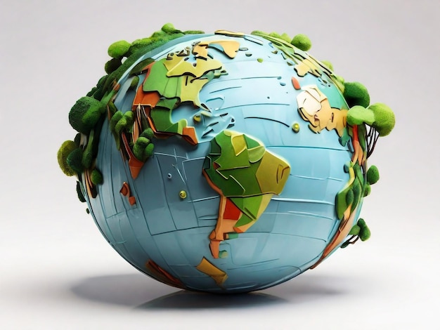 День Земли Эко-дружественная концепция Векторная иллюстрация Концепция Дня Земли Всемирный день окружающей среды Фон Спасйте Землю Счастливый День Земли Плакат или Баннер Фон