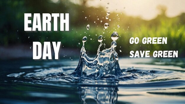 Photo earth day go green save green