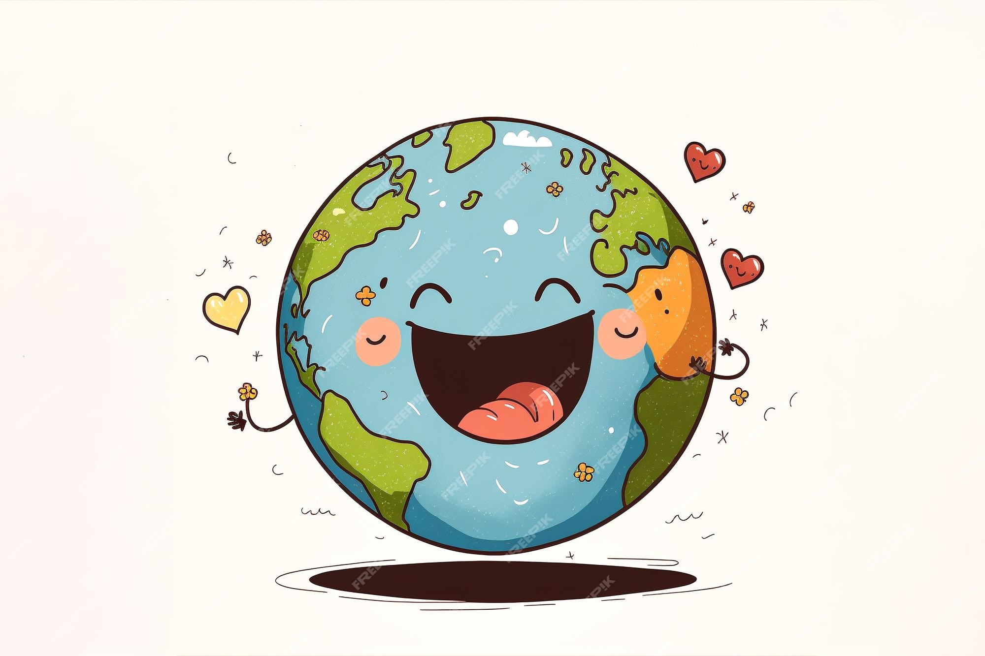 Premium Photo | Earth day happy planet earth cartoon Premium Photo | Earth day happy planet earth cartoon