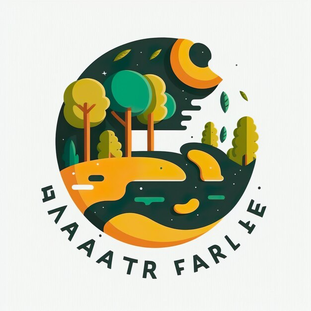 Foto earth day illustratie omgevingsillustratie gemaakt met ai-gegenereerde creatieve logo-ideeën