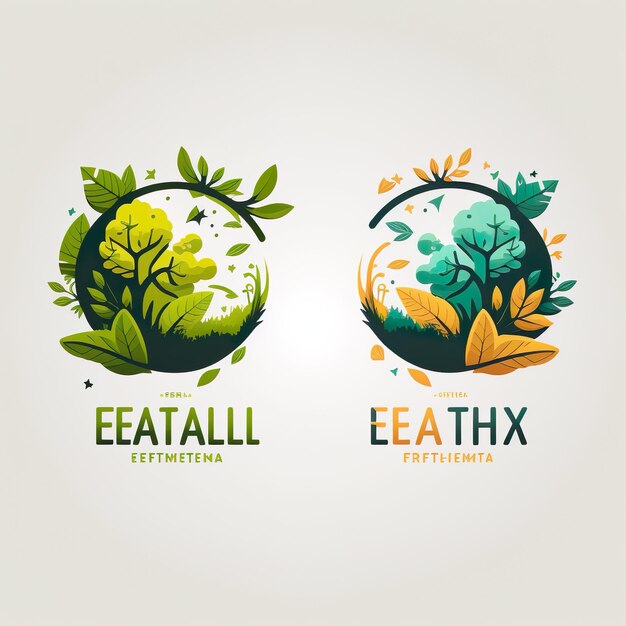 earth day illustration environment illustration made with AI Generated creative logo ideas