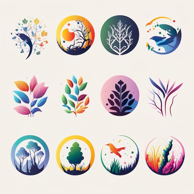 Photo earth day illustration environment illustration made with ai generated creative logo ideas