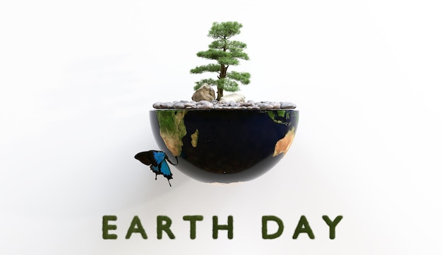 Earth day mock up design