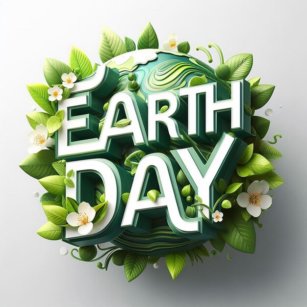 Earth Day Typography