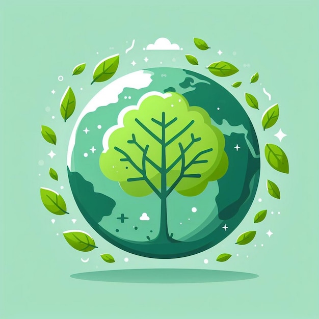 Earth Day vector illustration