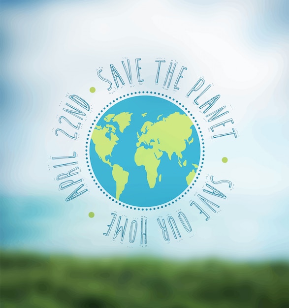 Earth day vector