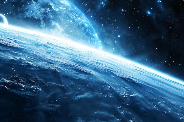 Фото Земля из космоса показывает красоту космических исследований