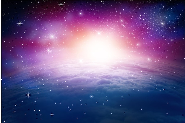 Earth galaxy and sun