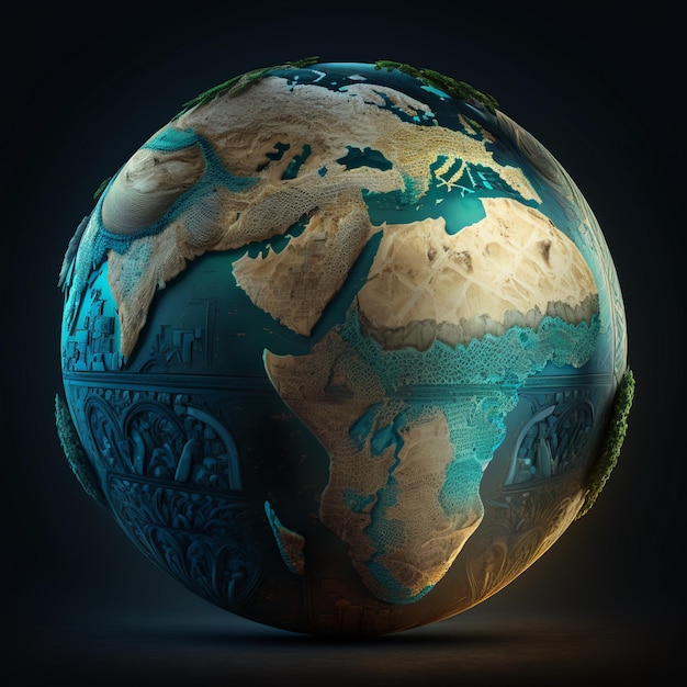 earth globe on black earth globe earth globe on black background