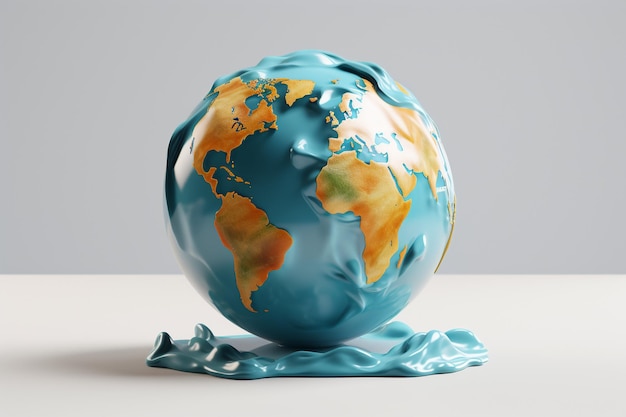 Earth globe design