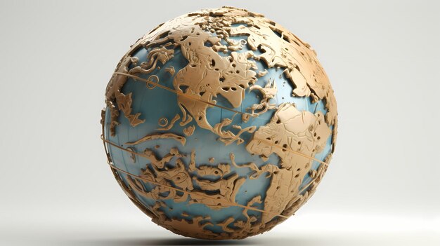 Photo earth globe model