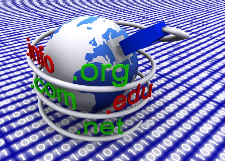 फोटो earth globe with network cable