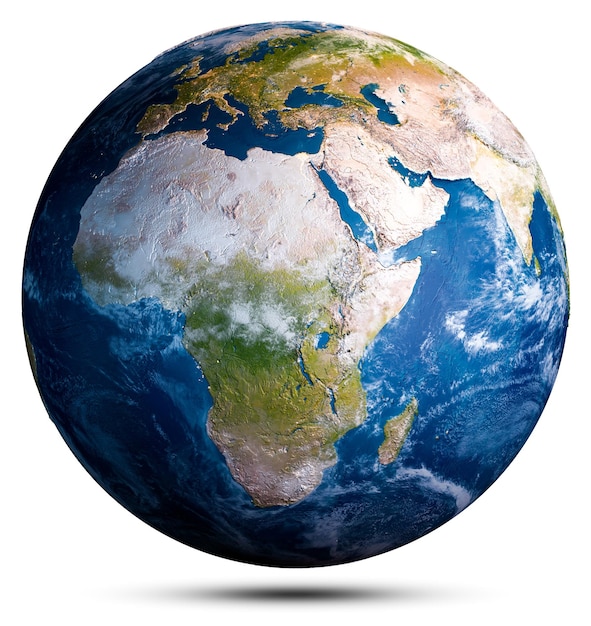 Photo earth globe world map