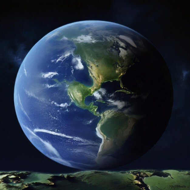 Foto concetto dell'ora della terra