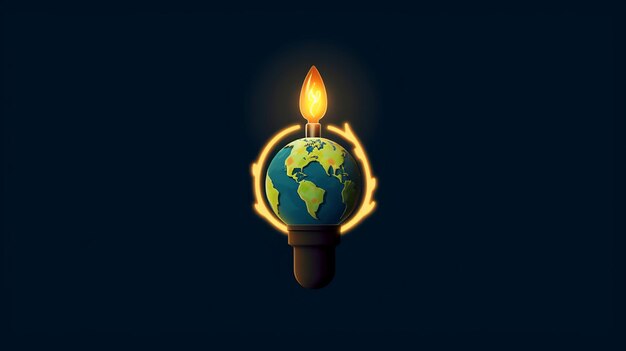 earth hour Creative illustration Generative ai