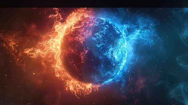 the earth is in flames