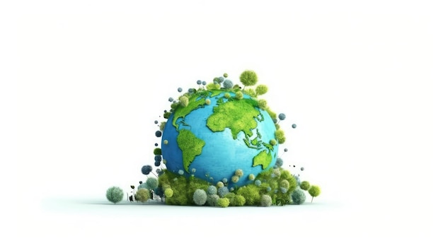 earth isolated background earth day