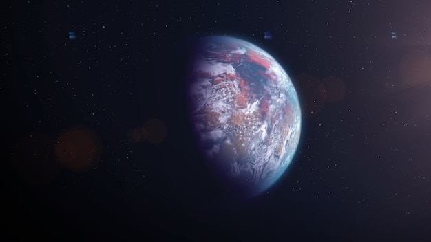 Photo earth like exoplanet