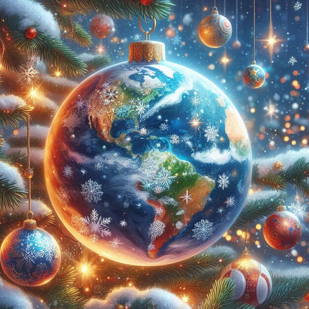 Earth look like a christmas bauble earth and christmas bauble hybrids earth as a christmas bauble