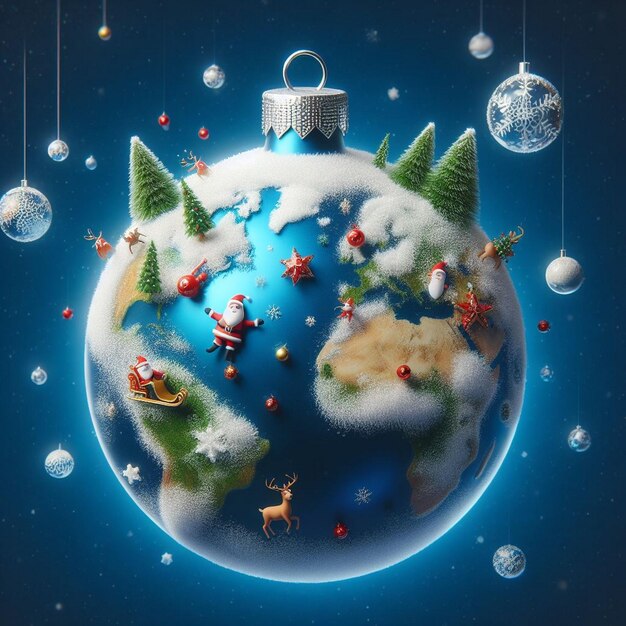 Earth look like a Christmas Bauble Earth and Christmas Bauble hybrids Earth as a Christmas Bauble