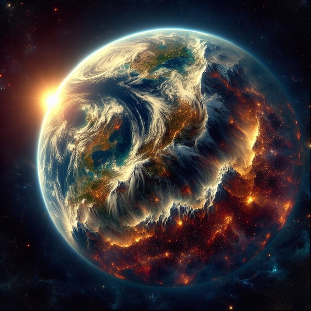 Земля космос планета галактика звезды вселенная орбита солнце луна облака восход солнца атмосфера континенты