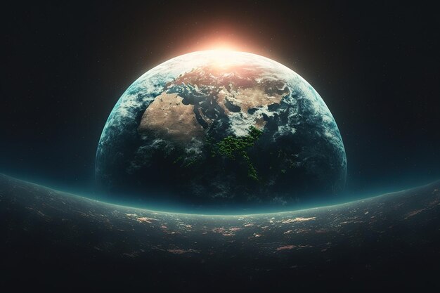 earth in space