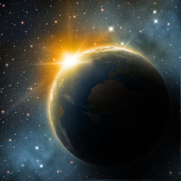 earth in the space