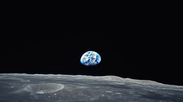 earth view from the moon