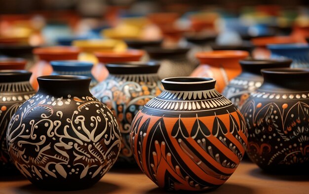 Earthen Pottery with TimeHonored Patterns