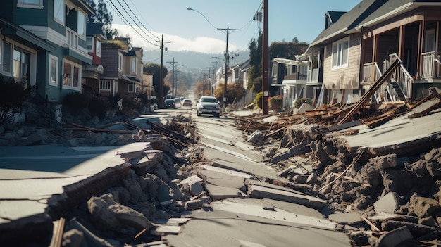 地震AI生成画像