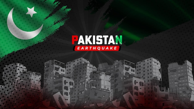 earthquake in Pakistan Building Collapse Background Earthquake Background 2