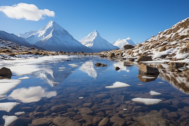 Photo earths chill glacial ice fields