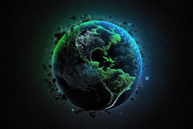 Earths Day Eco friendly concept World environment day background Save the earth Generative AI