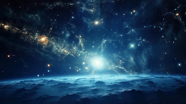 Фото Земли в космосе галактика вселенная галактика и туманность в космосе