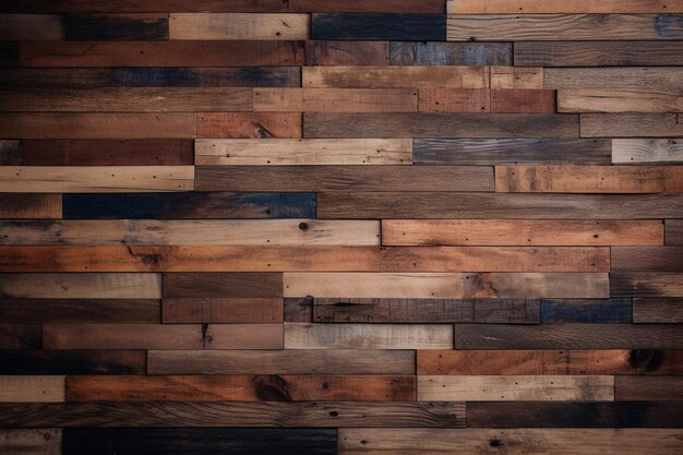 Earthy tones of reclaimed wood