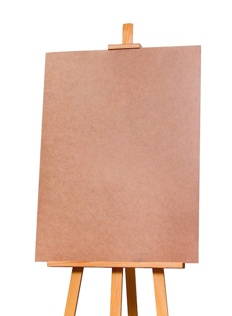 Photo easel on a white isolated background. mock-up. preparation for design