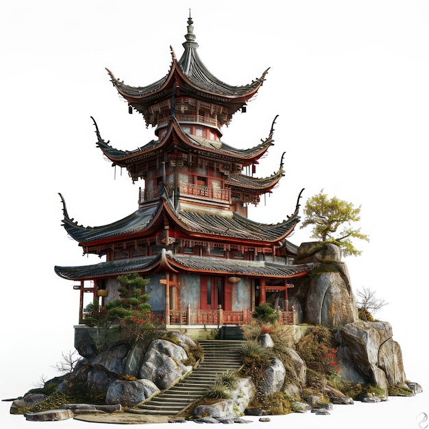 Photo east asia temple