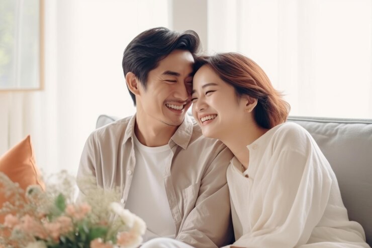 Photo 동아시아 여성 커플 로맨틱 데이트 성인