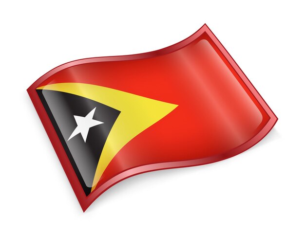 Photo east timor flag icon