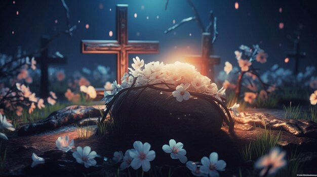 Easter abstract background Spring time Religion